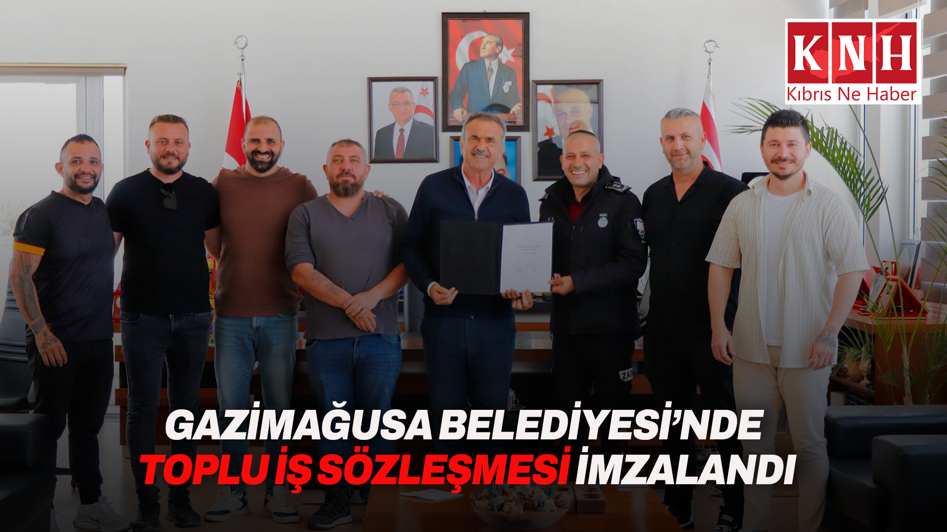 Gazimağusa Belediyesi’nde Toplu İş Sözleşmesi imzalandı