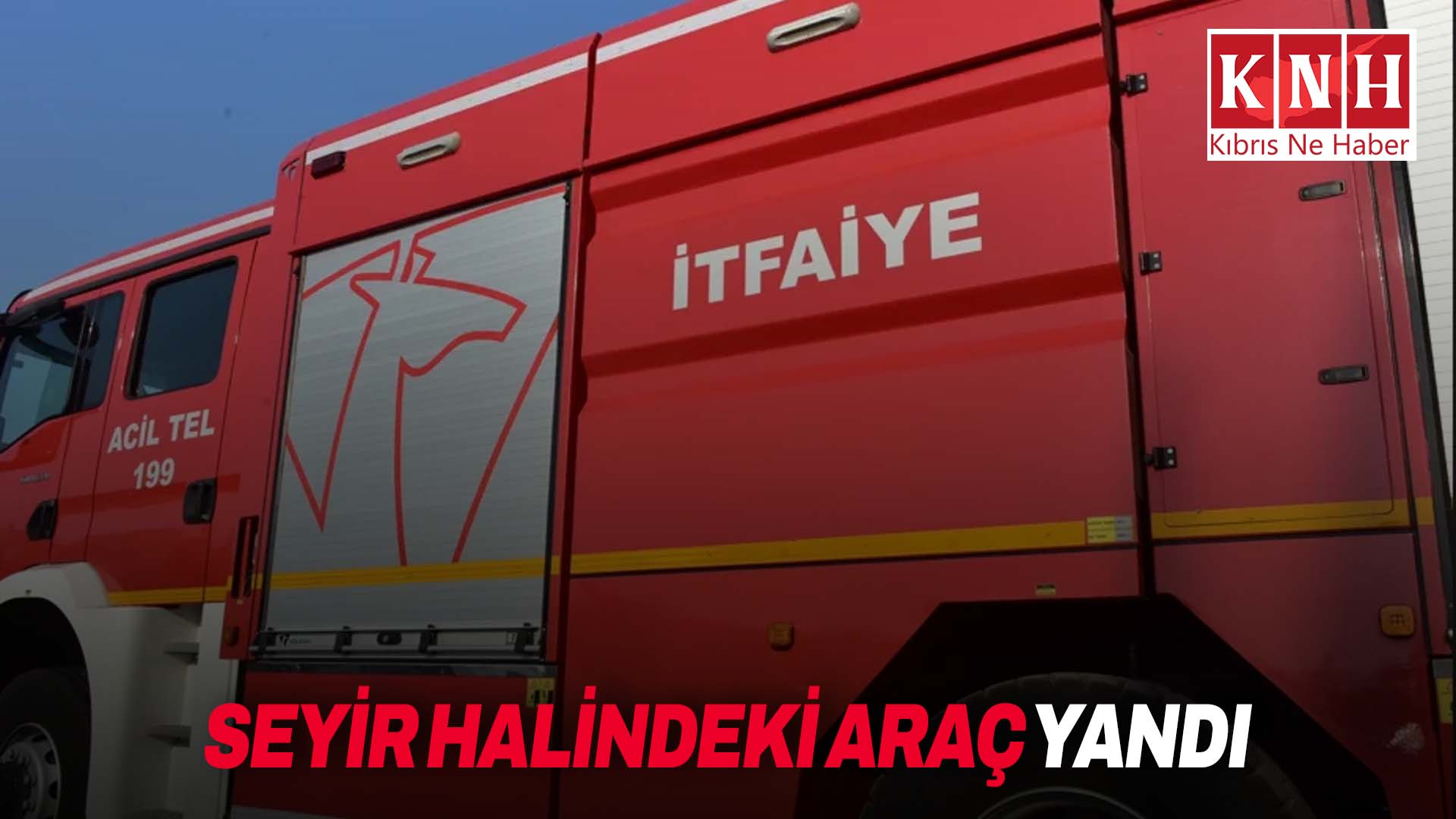 Seyir halindeki araç yandı