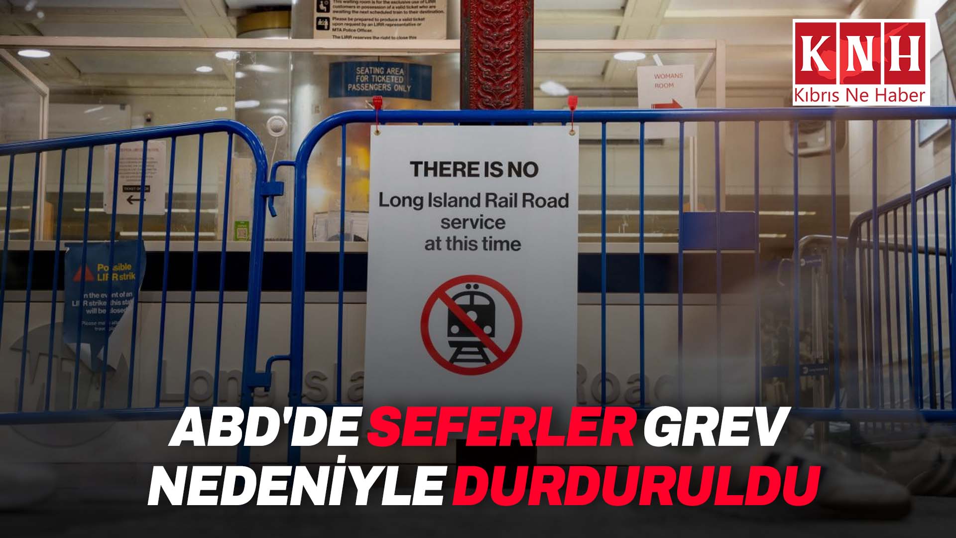 ABD’de banliyö demir yolu sistemlerinden LIRR’de seferler grev nedeniyle durduruldu