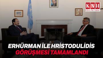 Cumhurbaşkanı Tufan Erhürman ile Rum Lider Nikos Hristodulidis görüşmesi tamamlandı