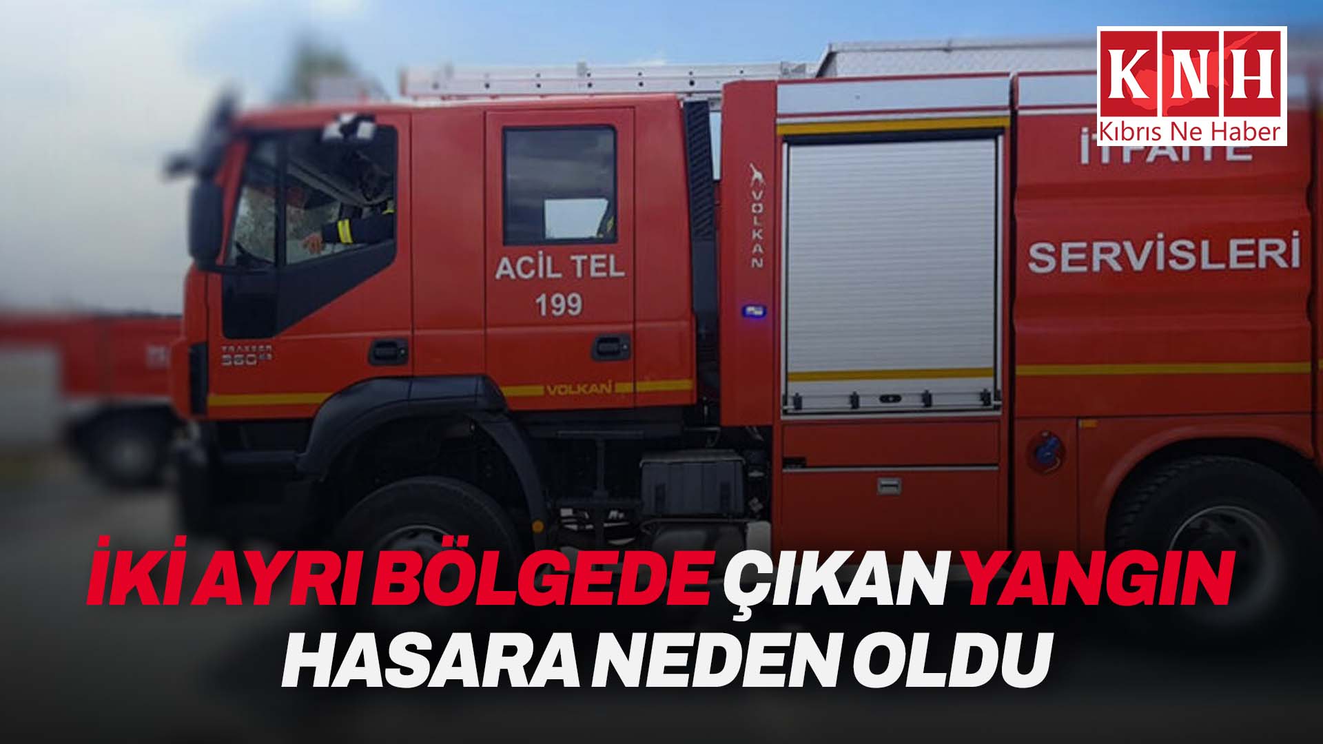 İki ayrı bölgede çıkan yangın hasara neden oldu