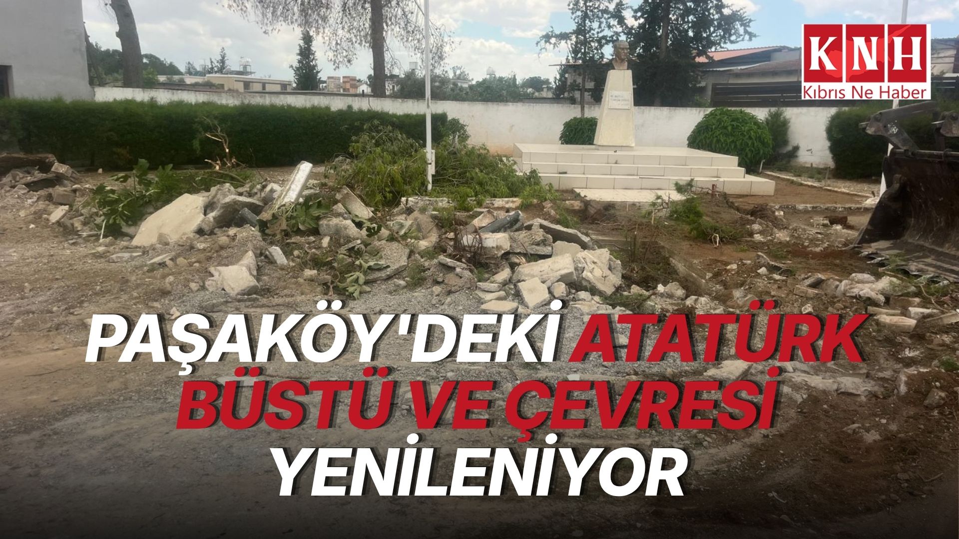 Paşaköy’deki Atatürk Büstü ve çevresi yenileniyor