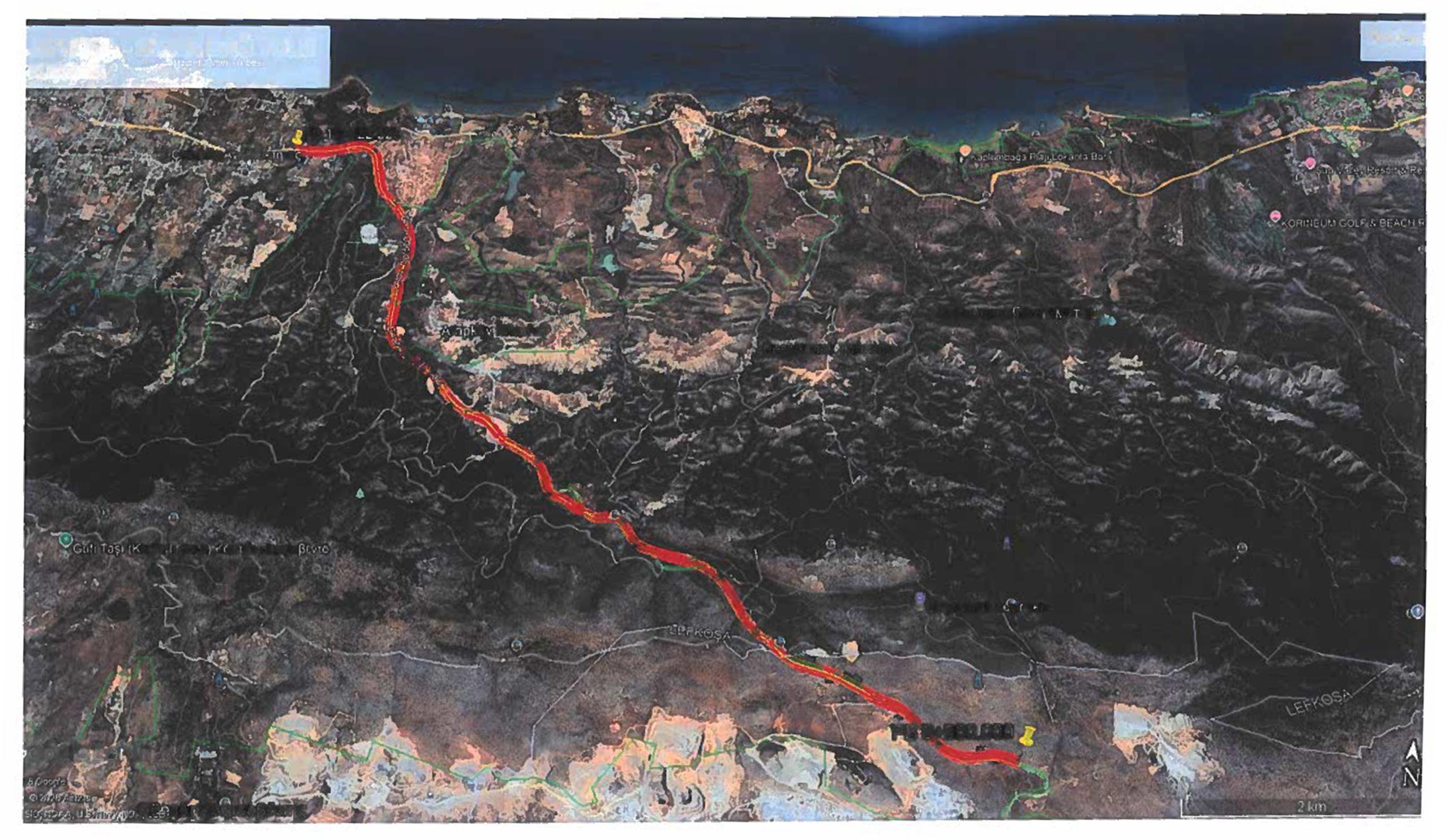 Girne Acapulco kavşağı ile Değirmenlik yol ayrımı, 3 gün trafiğe kapalı