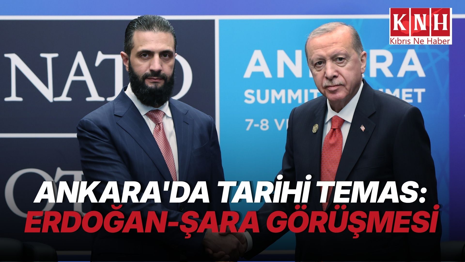 Erdoğan, Şara ile bir araya geldi