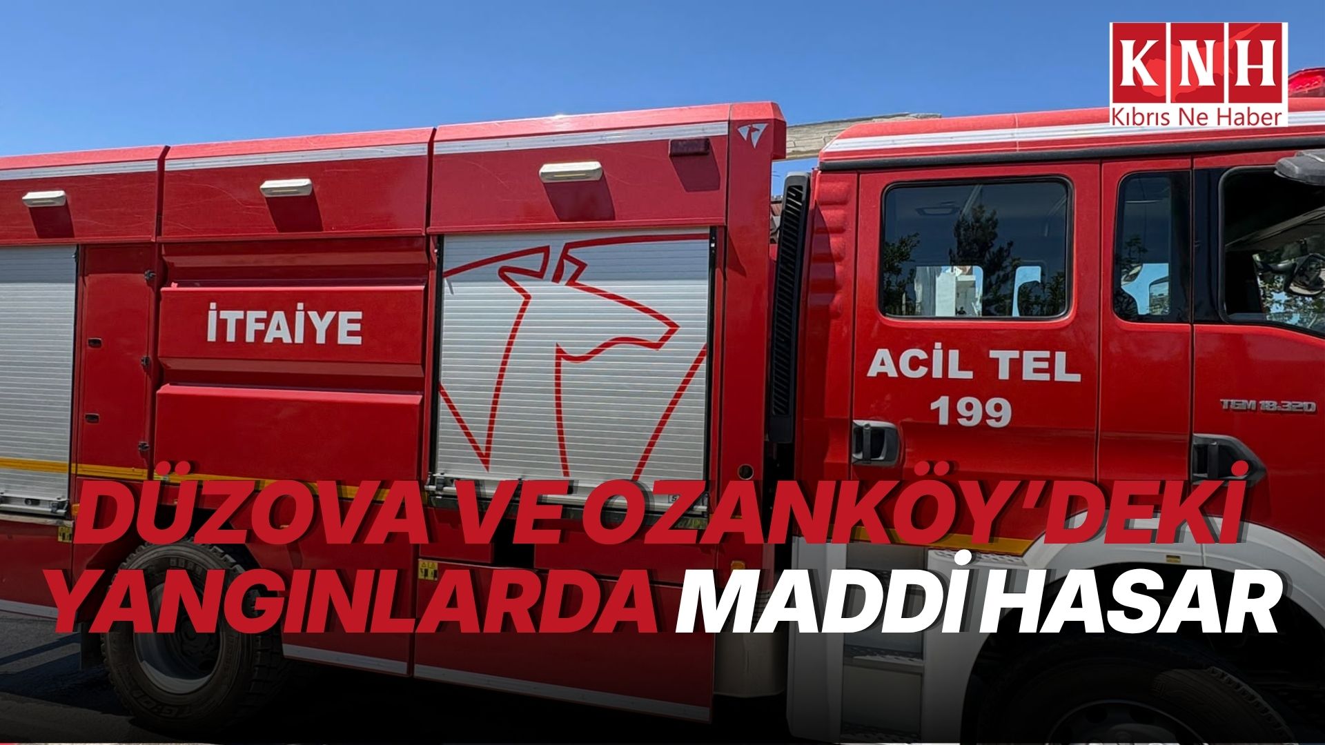 Düzova ve Ozanköy’de yangın
