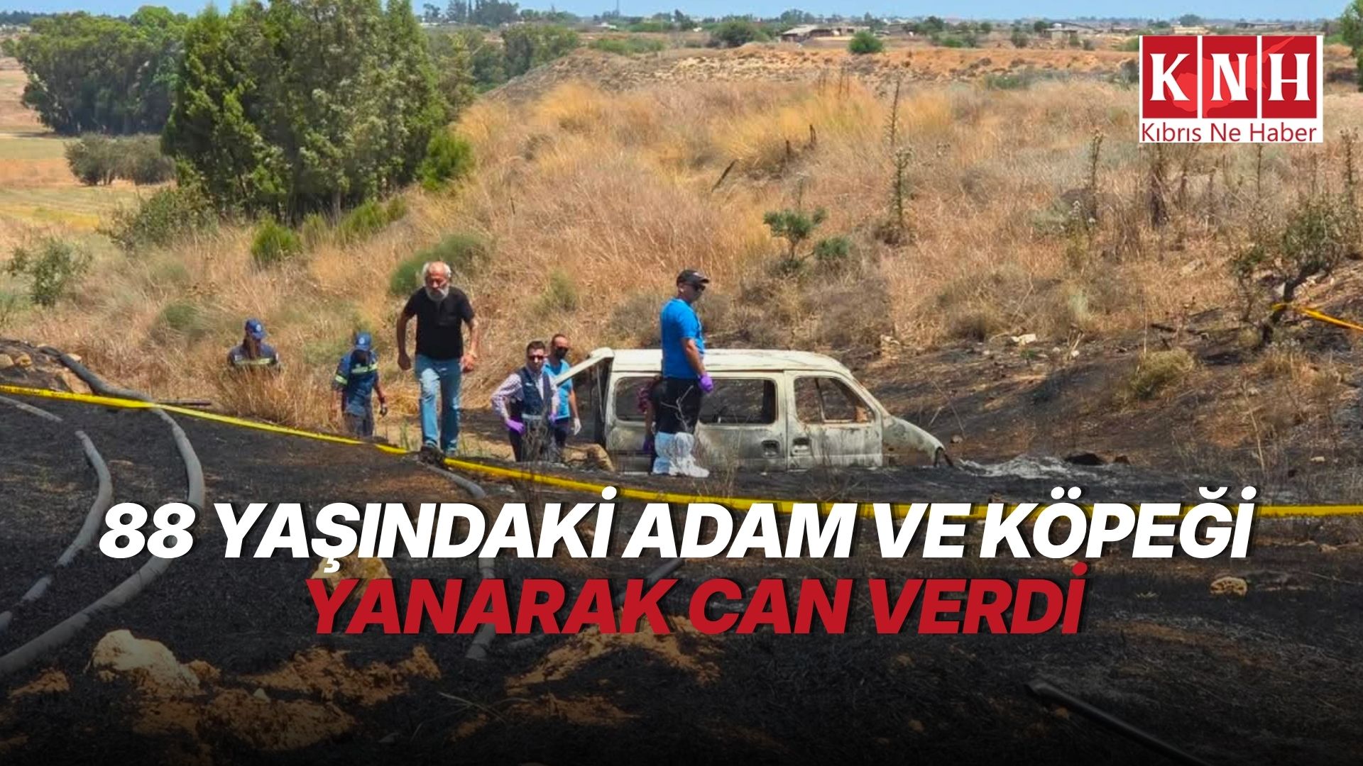 Avgoru’da 88 yaşındaki İngiliz köpeği ile birlikte yanarak can verdi