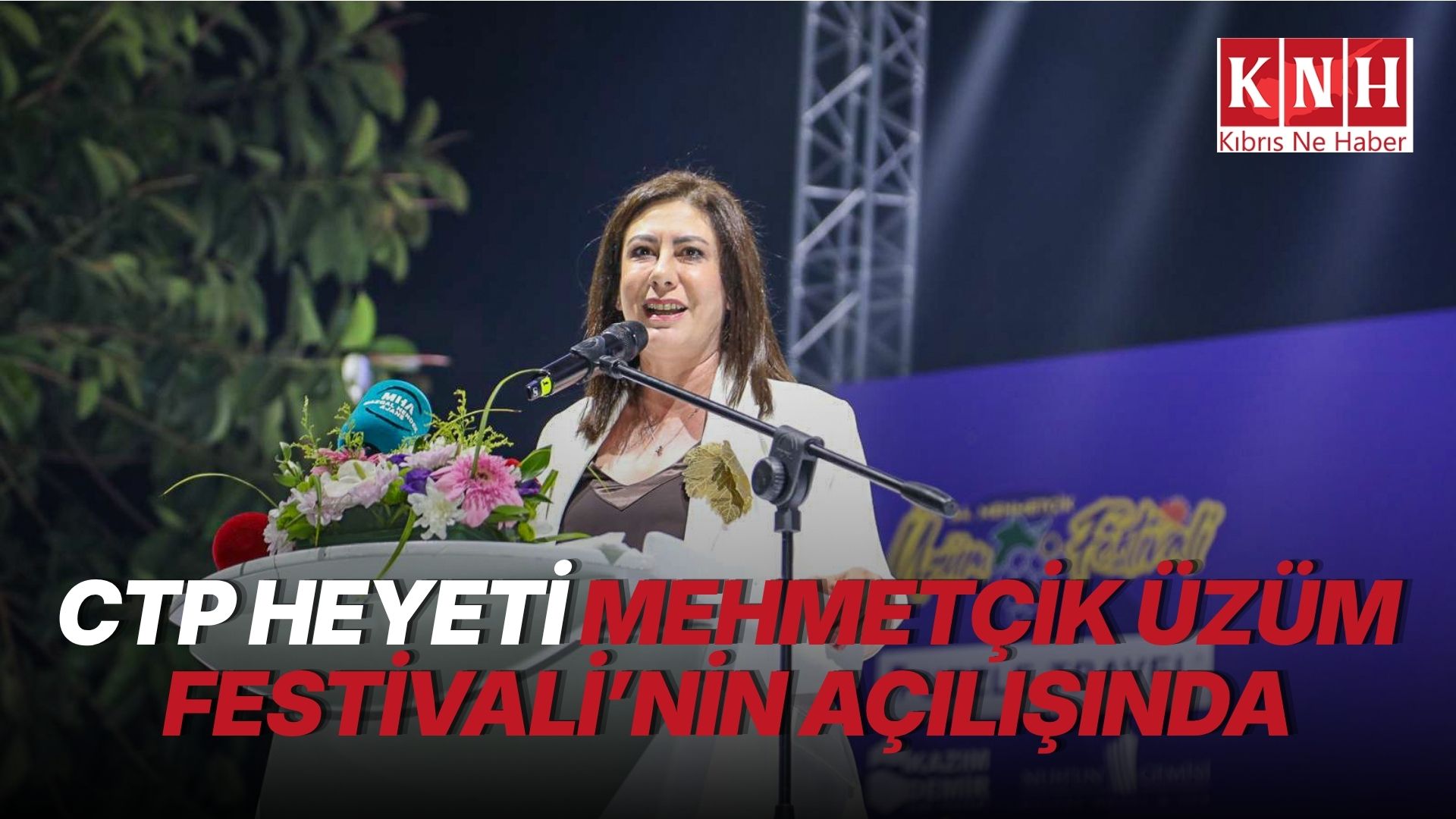 İncirli, Mehmetçik Üzüm Festivali’nin açılışına katıldı