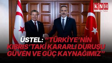 Üstel’den Fidan’a teşekkür: “Türkiye’nin kararlı duruşu bizim için son derece değerli”