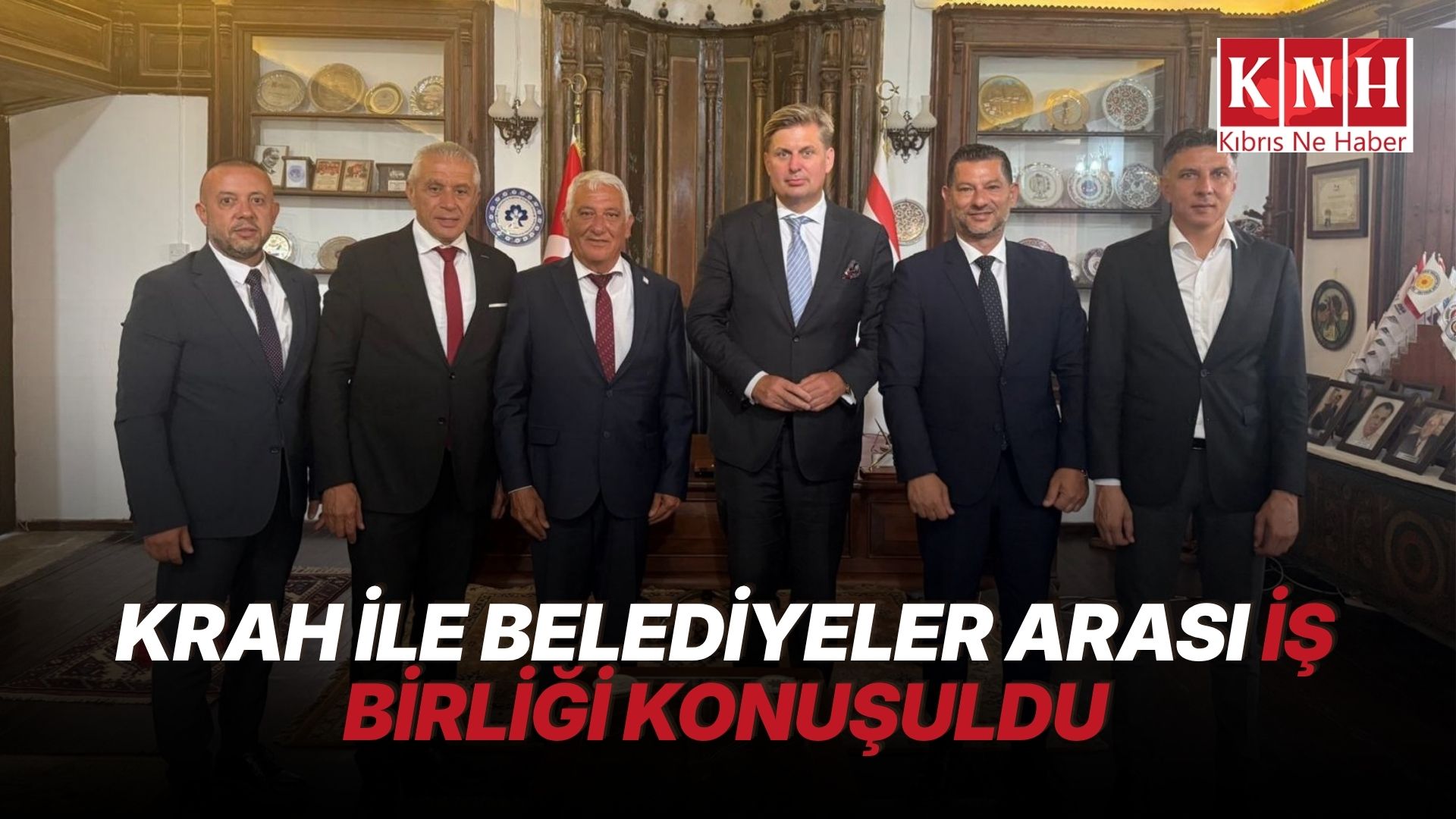 Alman milletvekili Krah, Kıbrıs Türk Belediyeler Birliği’ni ziyaret etti